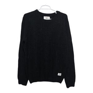 Mr. Bowerbird Black Tailored Fit Wool Blend Sweater Men’s Size Large